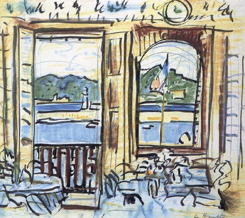 The Cafe,Cassis, George Leslie Hunter